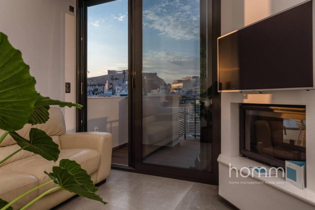 Apartmán 59M² Homm Loft- Penthouse With Acropolis View,2Ppl Atény Exteriér fotografie