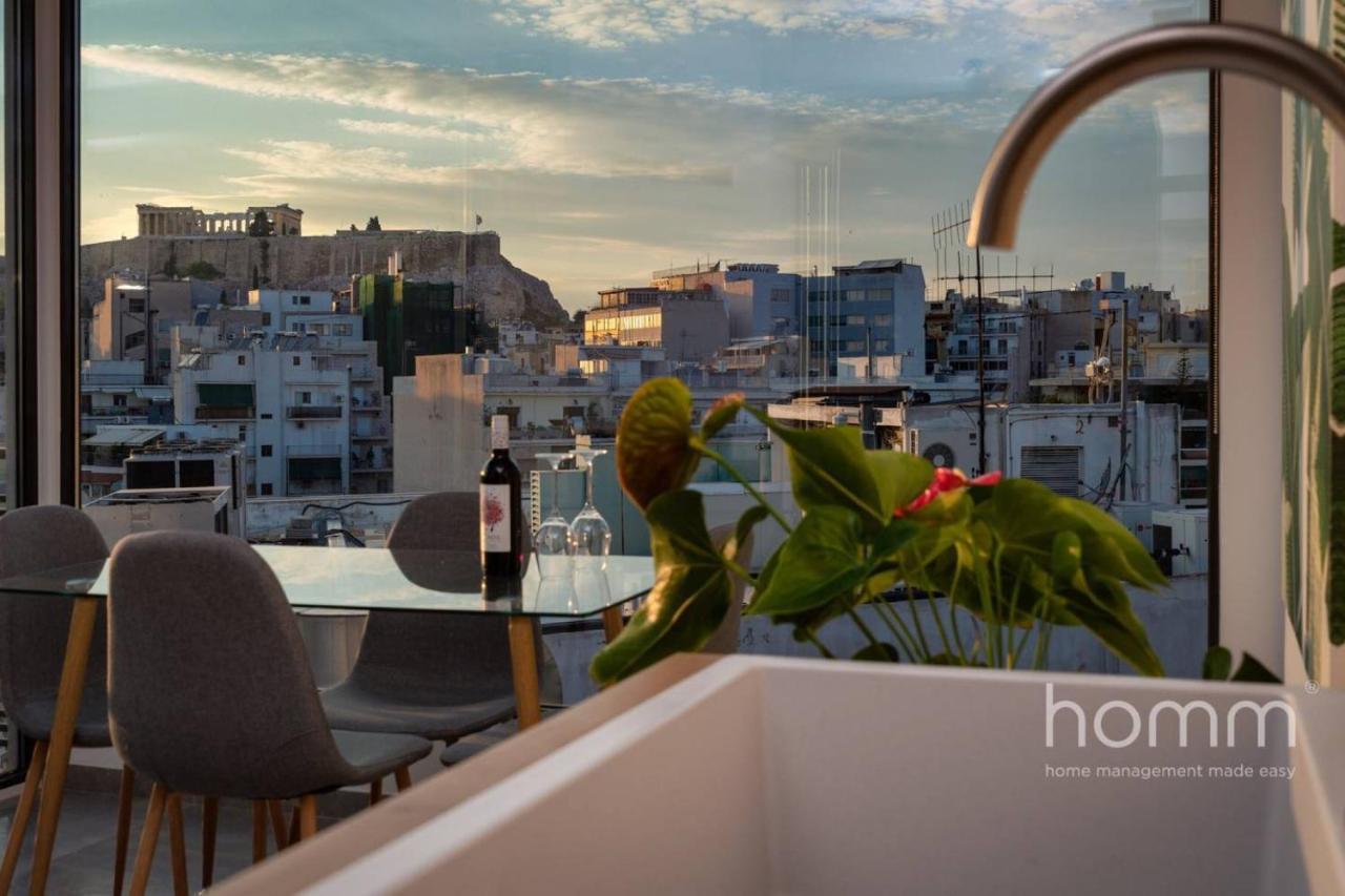 Apartmán 59M² Homm Loft- Penthouse With Acropolis View,2Ppl Atény Exteriér fotografie